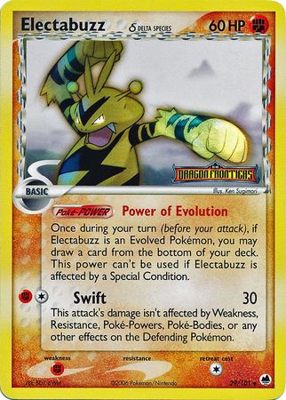 Electabuzz (29/101) (Delta Species) (Stamped) [EX: Dragon Frontiers] | Play N Trade Winnipeg