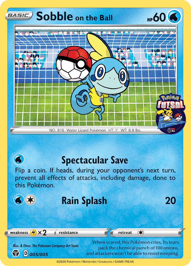 Sobble on the Ball (005/005) [Pokemon Futsal Collection] | Play N Trade Winnipeg