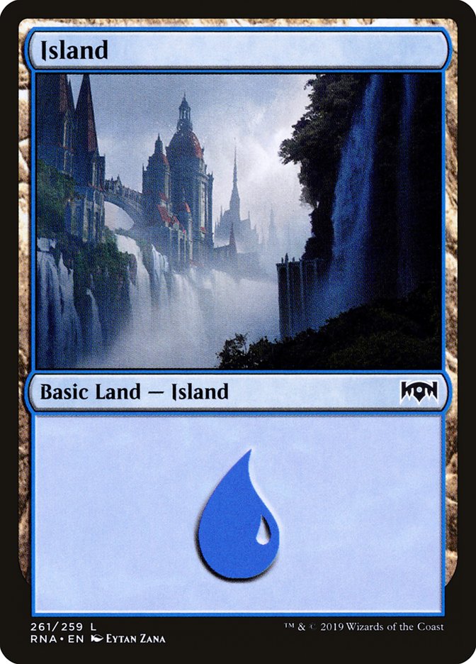 Island (261) [Ravnica Allegiance] | Play N Trade Winnipeg