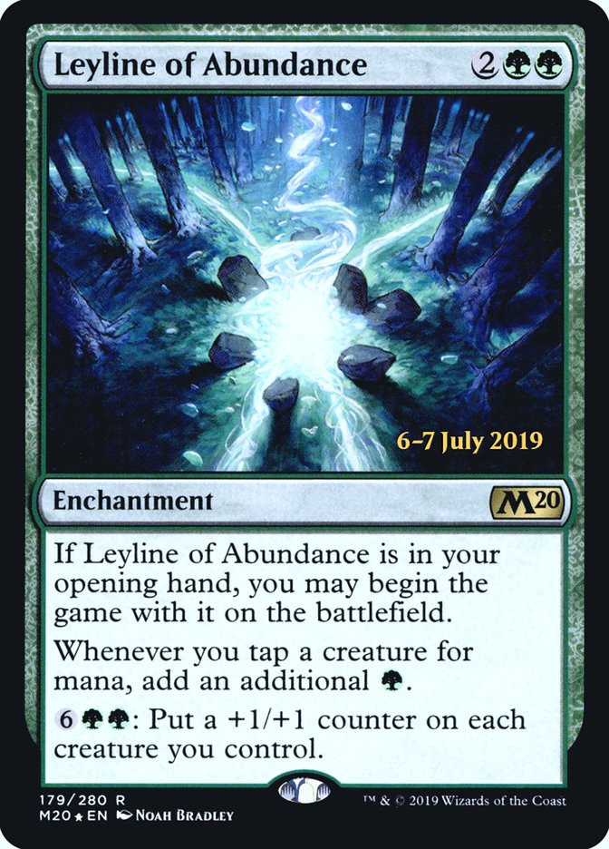 Leyline of Abundance  [Core Set 2020 Prerelease Promos] | Play N Trade Winnipeg