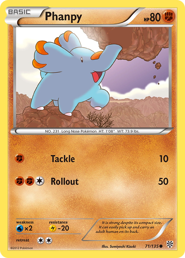 Phanpy (71/135) [Black & White: Plasma Storm] | Play N Trade Winnipeg