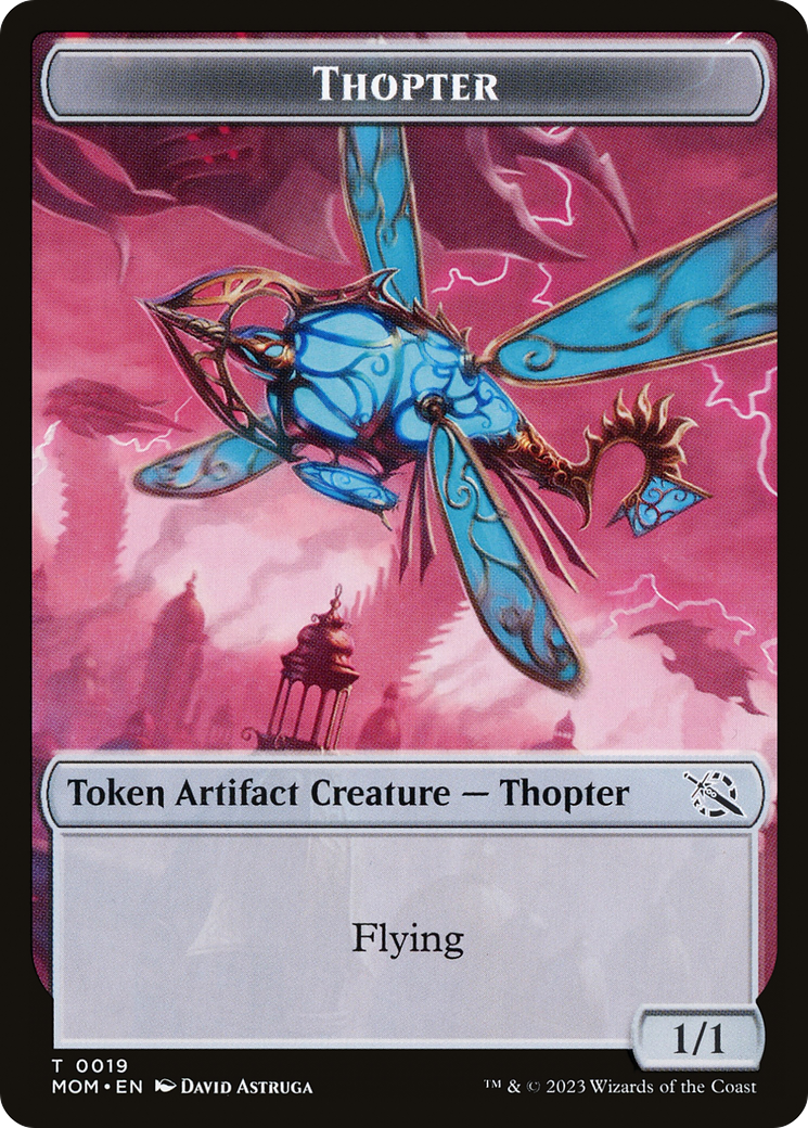 Warrior // Thopter Double-Sided Token [March of the Machine Tokens] | Play N Trade Winnipeg