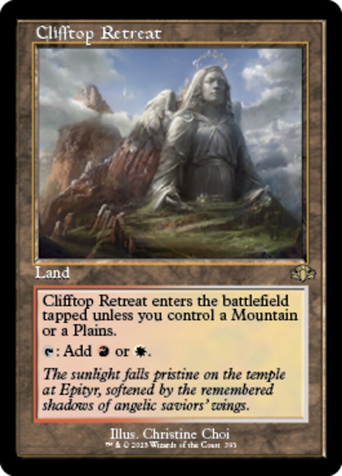 Clifftop Retreat (Retro) [Dominaria Remastered] | Play N Trade Winnipeg