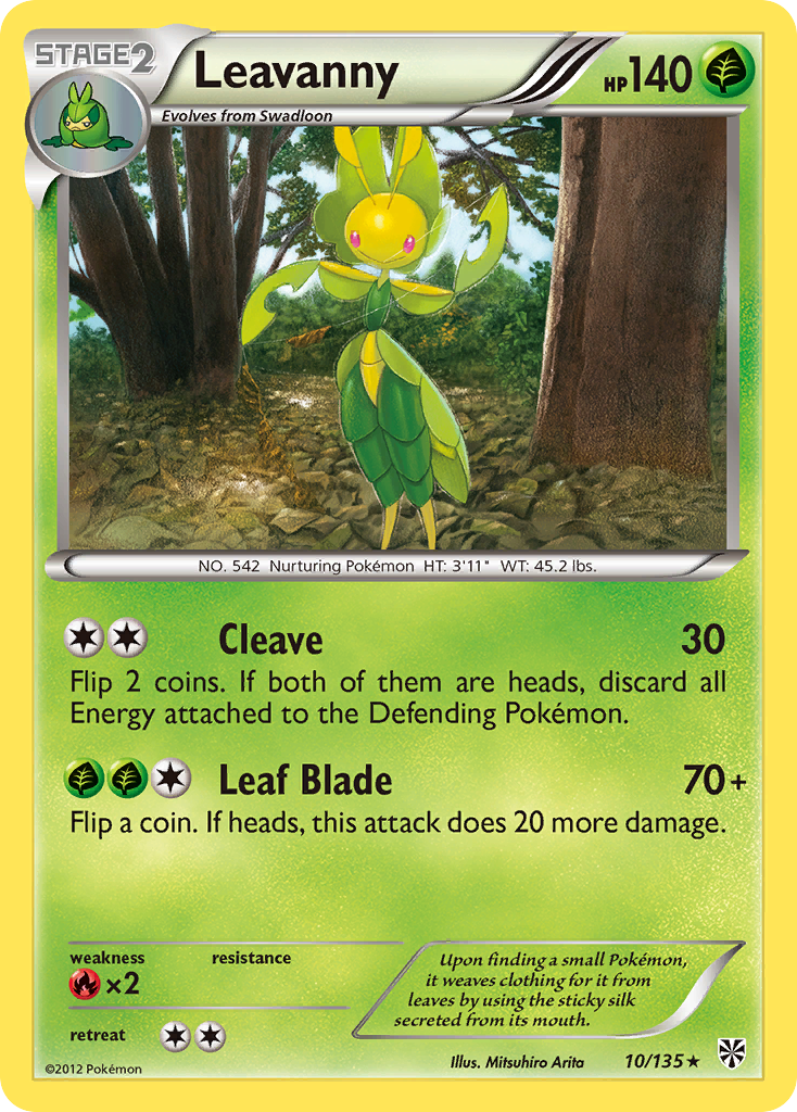 Leavanny (10/135) [Black & White: Plasma Storm] | Play N Trade Winnipeg