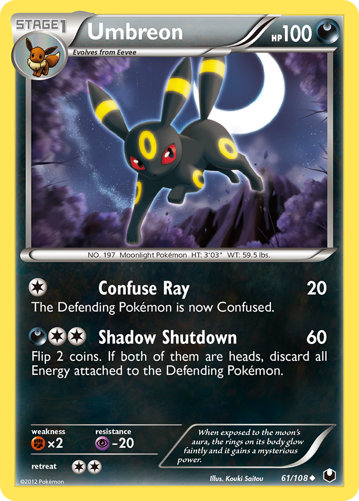 Umbreon (61/108) [Black & White: Dark Explorers] | Play N Trade Winnipeg