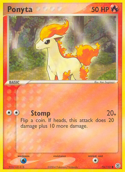 Ponyta (76/112) [EX: FireRed & LeafGreen] | Play N Trade Winnipeg