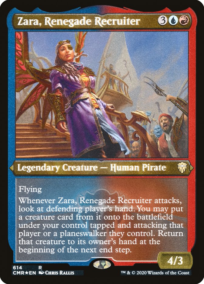Zara, Renegade Recruiter (Etched) [Commander Legends] | Play N Trade Winnipeg
