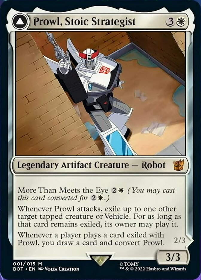 Prowl, Stoic Strategist // Prowl, Pursuit Vehicle [Universes Beyond: Transformers] | Play N Trade Winnipeg