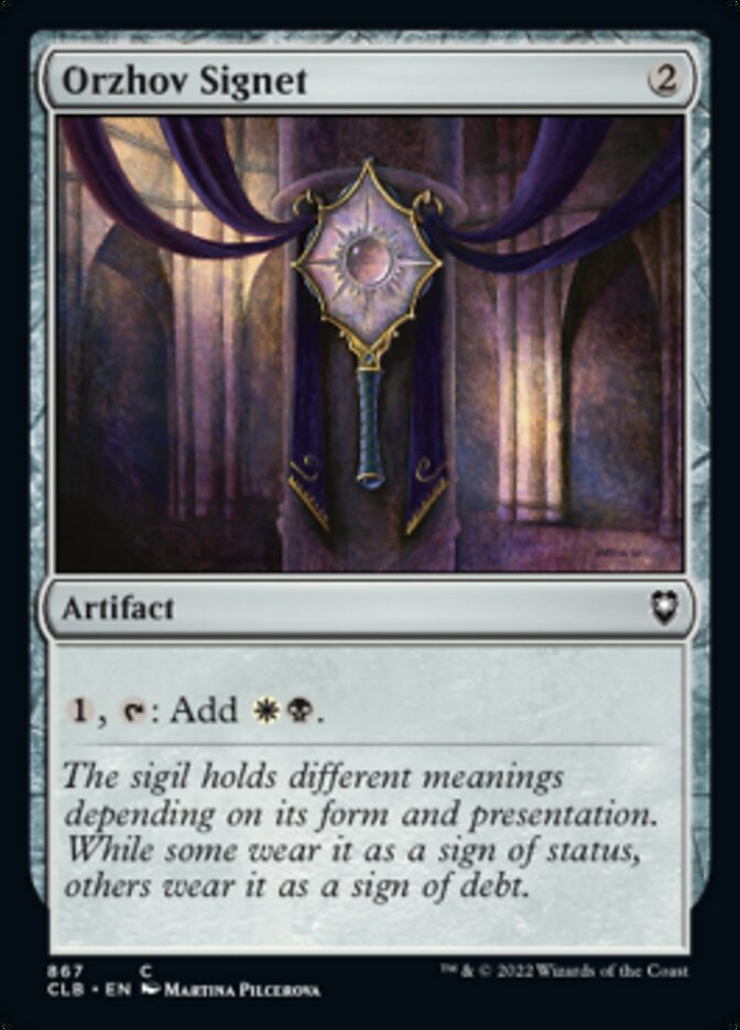 Orzhov Signet [Commander Legends: Battle for Baldur's Gate] | Play N Trade Winnipeg