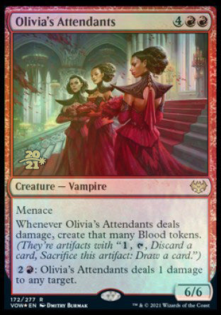 Olivia's Attendants [Innistrad: Crimson Vow Prerelease Promos] | Play N Trade Winnipeg