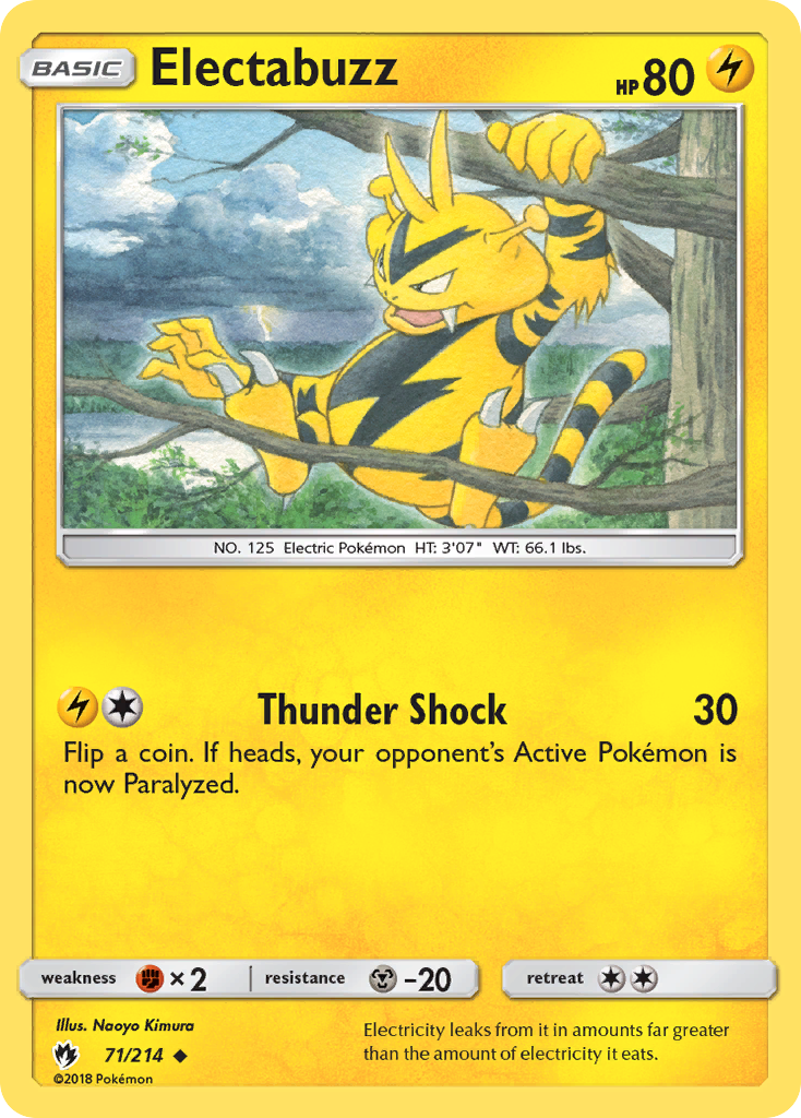 Electabuzz (71/214) [Sun & Moon: Lost Thunder] | Play N Trade Winnipeg