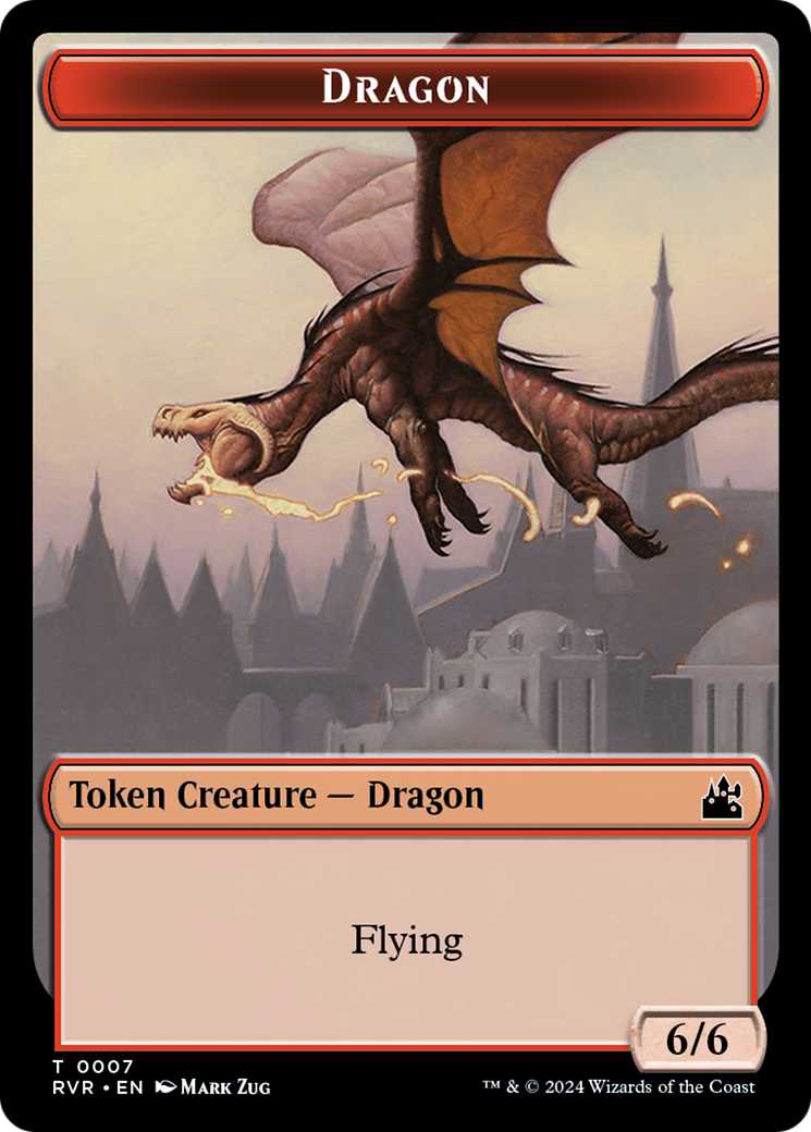 Goblin (0008) // Dragon Double-Sided Token [Ravnica Remastered Tokens] | Play N Trade Winnipeg