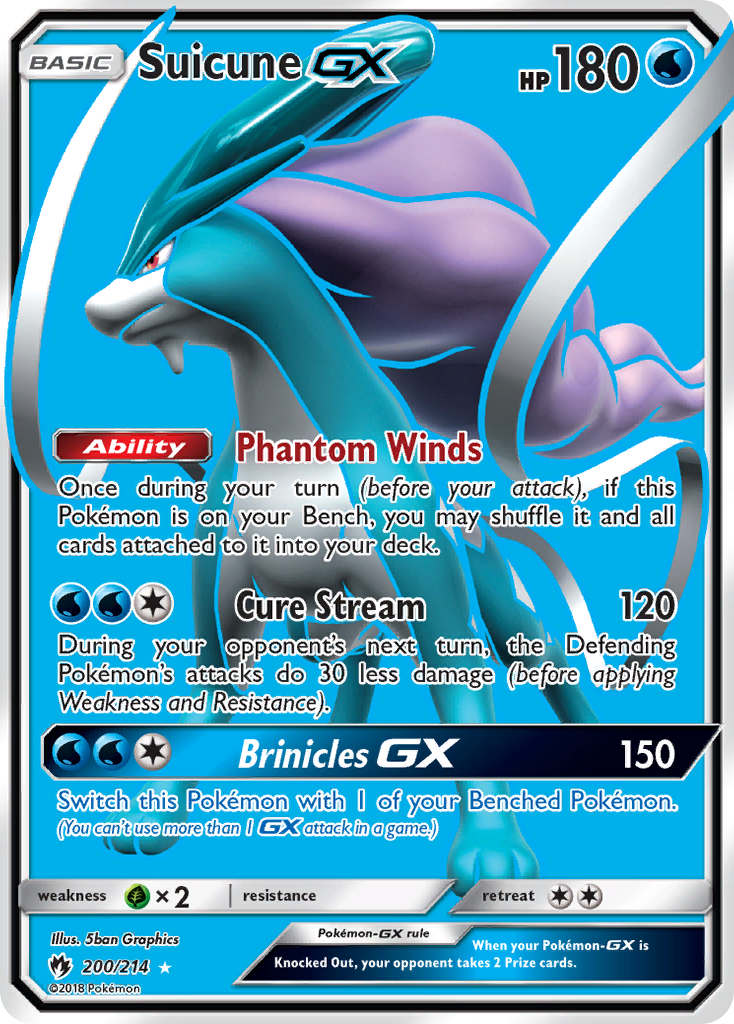 Suicune GX (200/214) [Sun & Moon: Lost Thunder] | Play N Trade Winnipeg