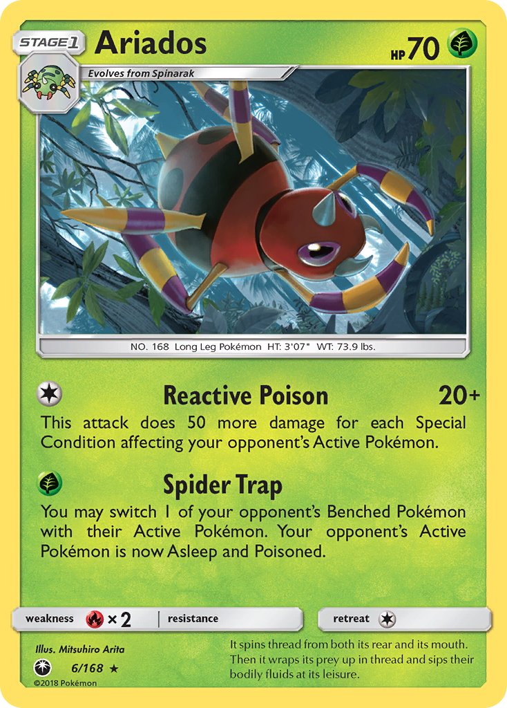 Ariados (6/168) [Sun & Moon: Celestial Storm] | Play N Trade Winnipeg