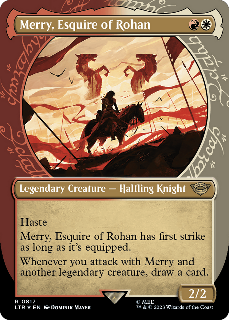 Merry, Esquire of Rohan (Showcase) (Surge Foil) [The Lord of the Rings: Tales of Middle-Earth] | Play N Trade Winnipeg