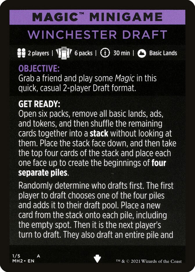 Winchester Draft (Magic Minigame) [Modern Horizons 2 Minigame] | Play N Trade Winnipeg