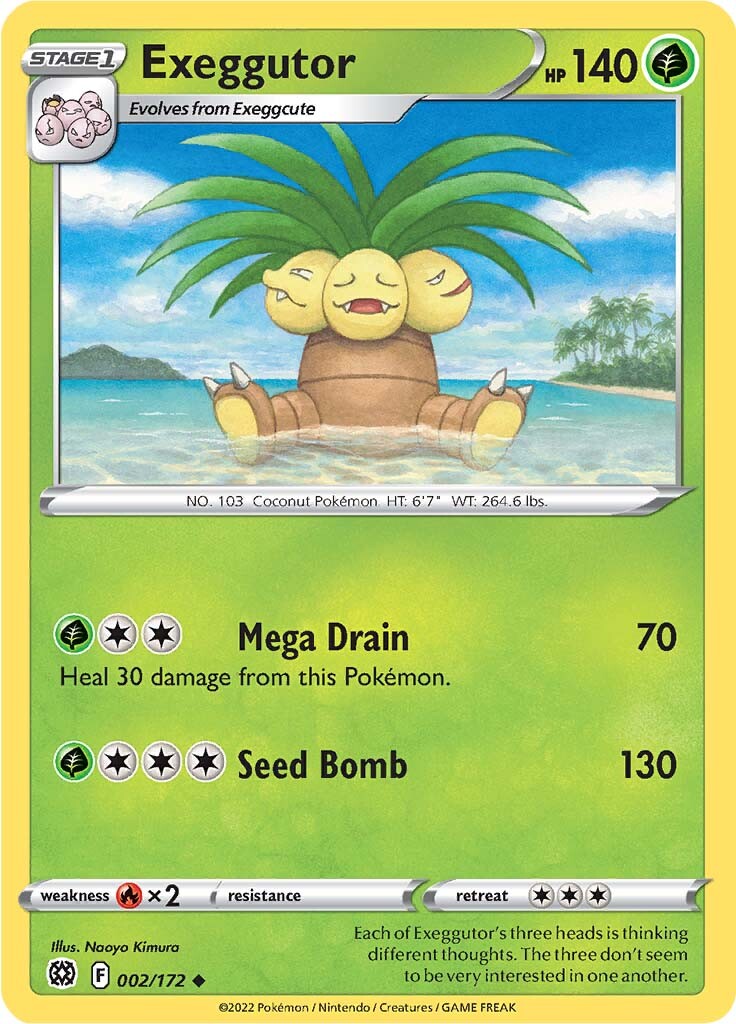 Exeggutor (002/172) [Sword & Shield: Brilliant Stars] | Play N Trade Winnipeg