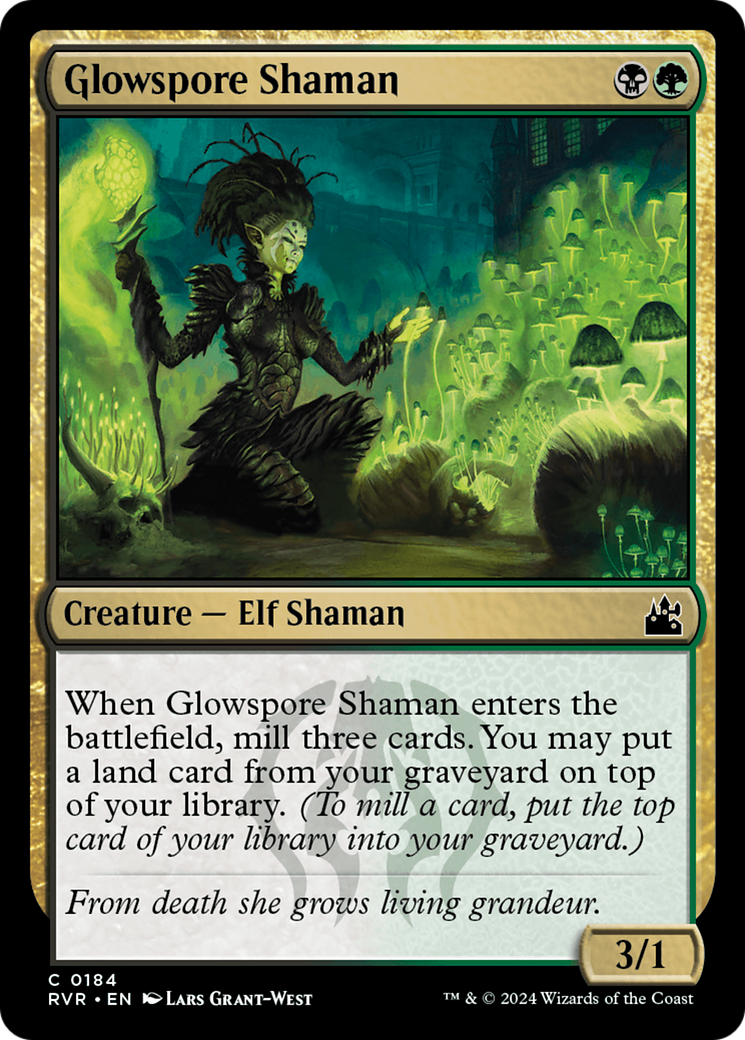 Glowspore Shaman [Ravnica Remastered] | Play N Trade Winnipeg