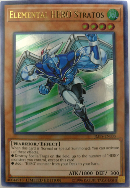 Elemental Hero Stratos [JMPS-EN008] Ultra Rare | Play N Trade Winnipeg