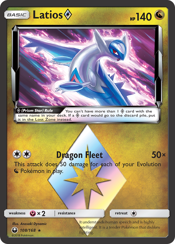 Latios (108/168) (Prism Star) [Sun & Moon: Celestial Storm] | Play N Trade Winnipeg