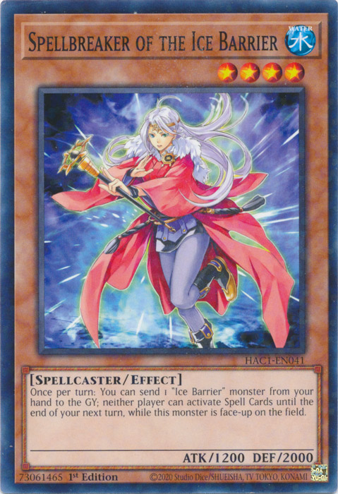 Spellbreaker of the Ice Barrier (Duel Terminal) [HAC1-EN041] Common | Play N Trade Winnipeg