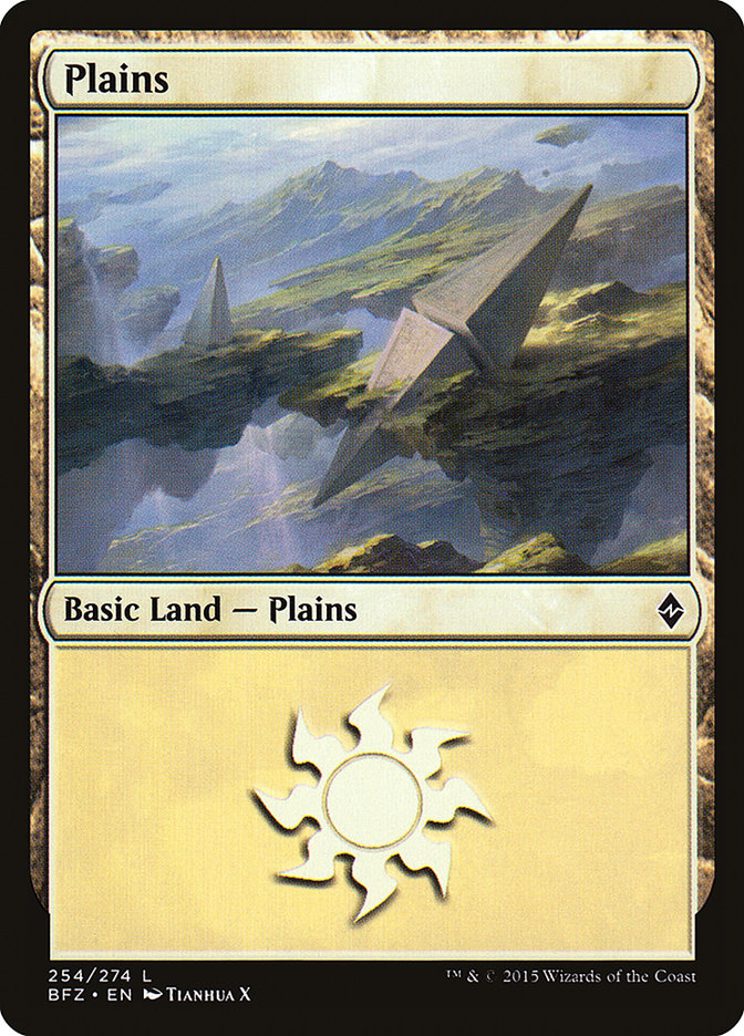 Plains (254a) [Battle for Zendikar] | Play N Trade Winnipeg