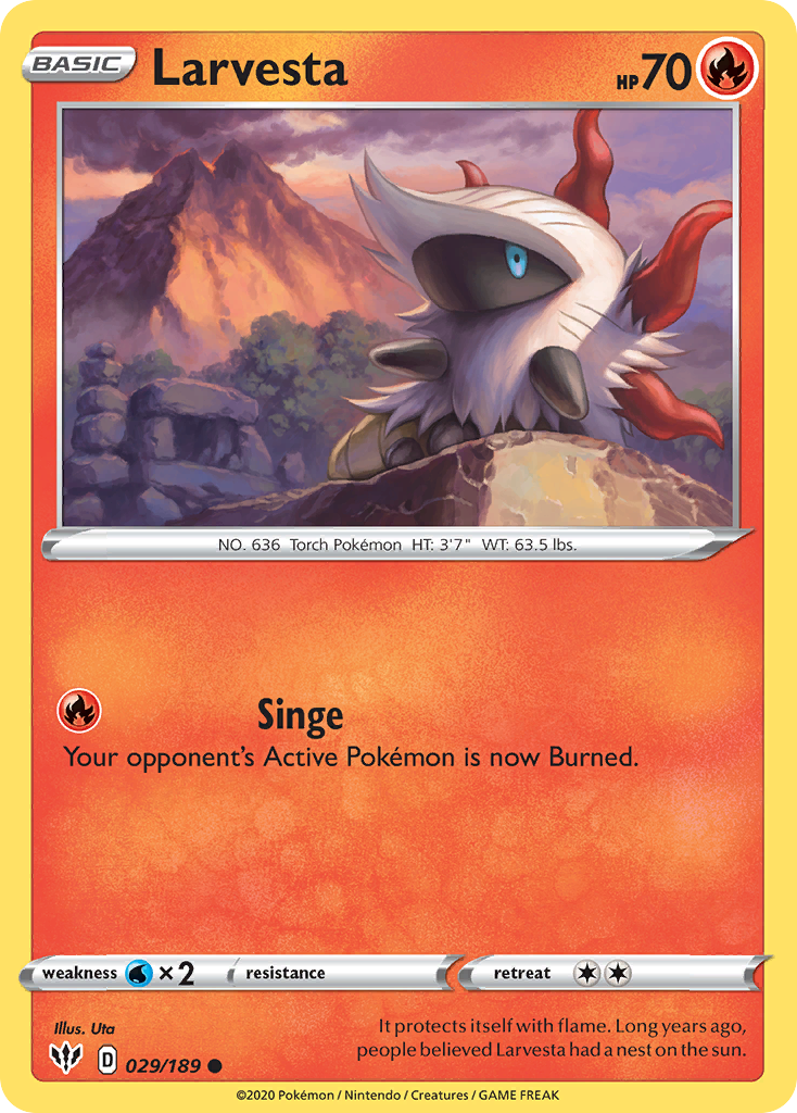 Larvesta (029/189) [Sword & Shield: Darkness Ablaze] | Play N Trade Winnipeg