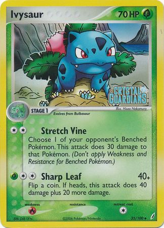 Ivysaur (35/100) (Stamped) [EX: Crystal Guardians] | Play N Trade Winnipeg