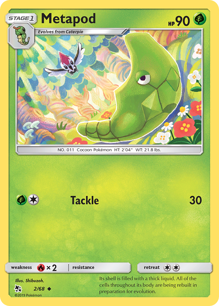 Metapod (2/68) [Sun & Moon: Hidden Fates] | Play N Trade Winnipeg