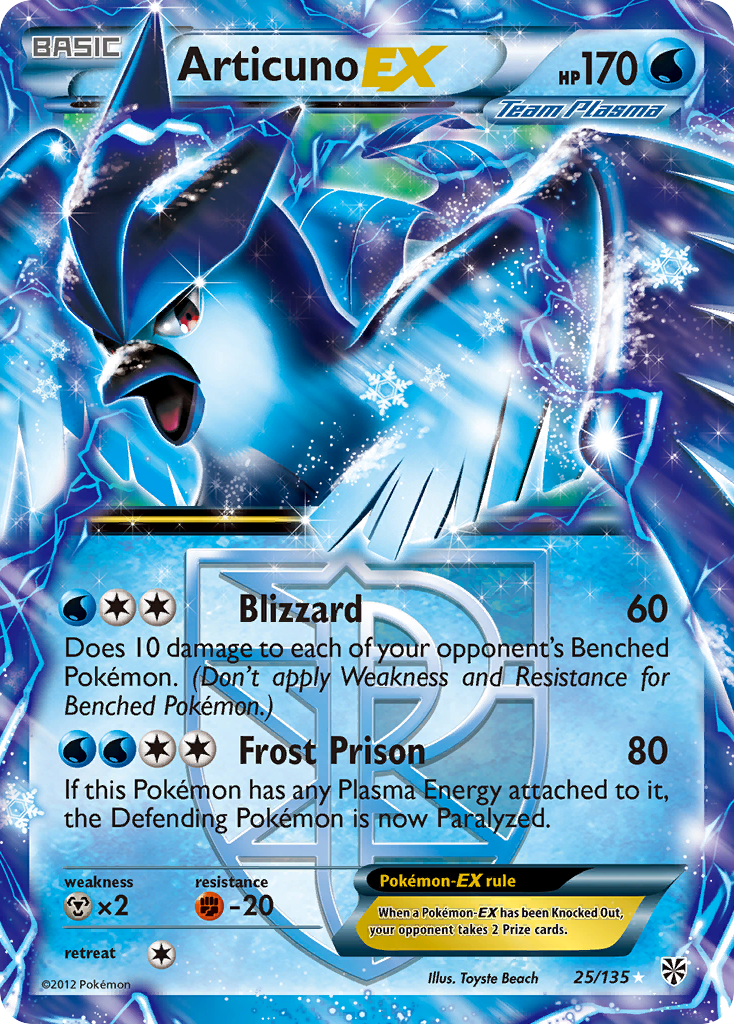 Articuno EX (25/135) [Black & White: Plasma Storm] | Play N Trade Winnipeg