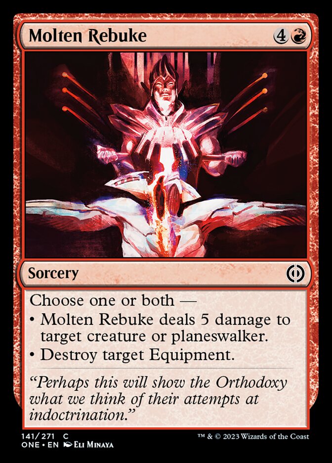 Molten Rebuke [Phyrexia: All Will Be One] | Play N Trade Winnipeg