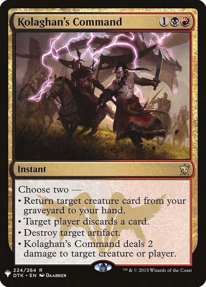 Kolaghan's Command [Mystery Booster] | Play N Trade Winnipeg