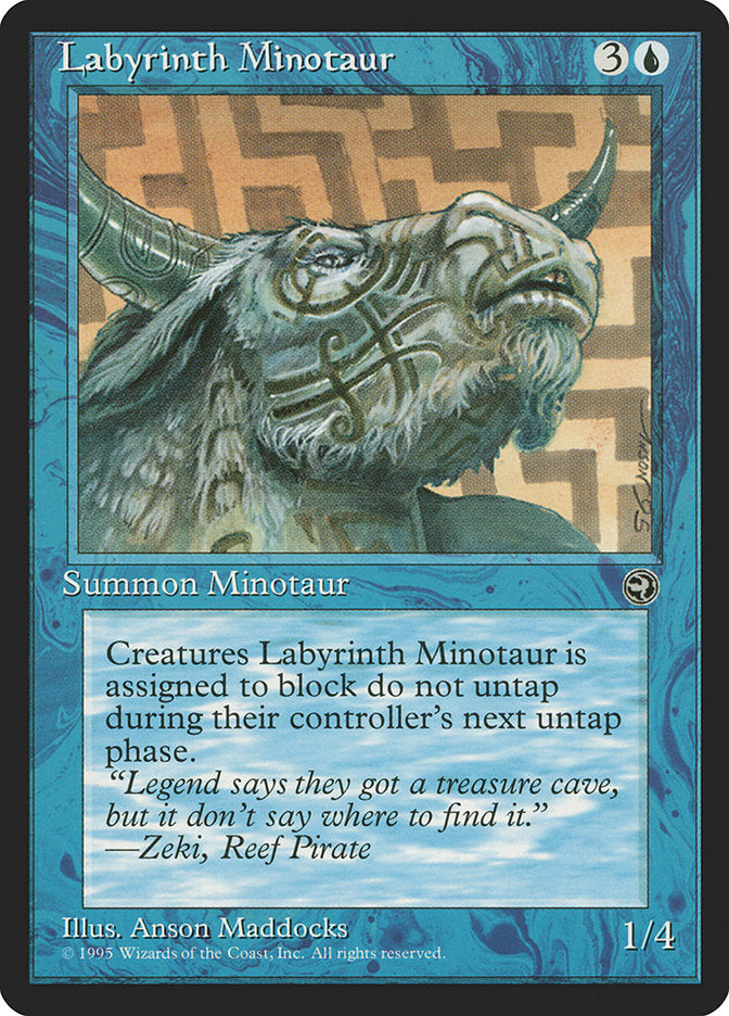 Labyrinth Minotaur (Zeki Flavor Text) [Homelands] | Play N Trade Winnipeg