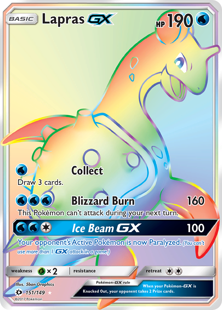 Lapras GX (151/149) [Sun & Moon: Base Set] | Play N Trade Winnipeg