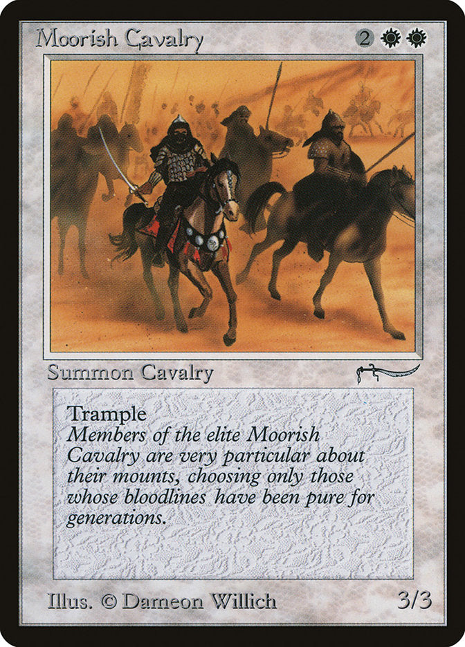 Moorish Cavalry (Dark Mana Cost) [Arabian Nights] | Play N Trade Winnipeg