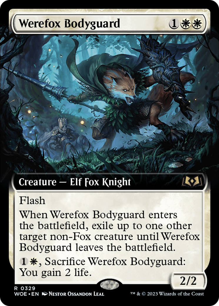 Werefox Bodyguard (Extended Art) [Wilds of Eldraine] | Play N Trade Winnipeg