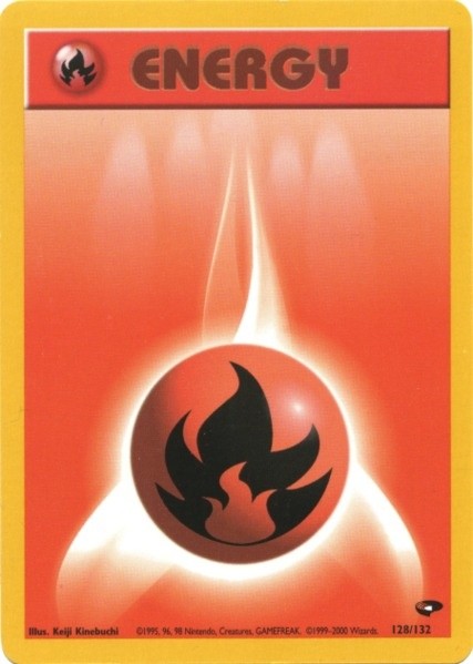 Fire Energy (128/132) [Gym Challenge Unlimited] | Play N Trade Winnipeg