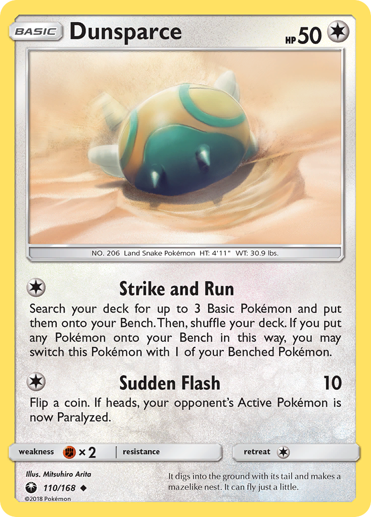 Dunsparce (110/168) [Sun & Moon: Celestial Storm] | Play N Trade Winnipeg