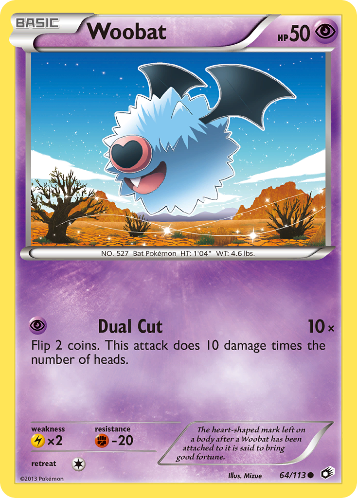 Woobat (64/113) [Black & White: Legendary Treasures] | Play N Trade Winnipeg