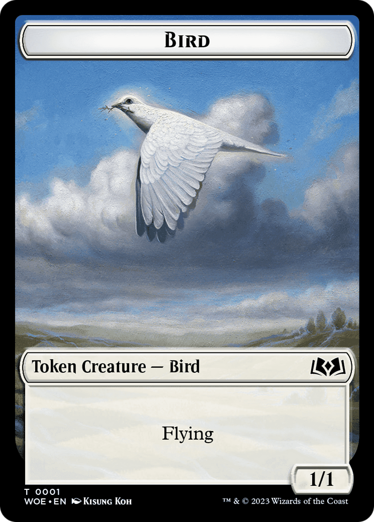 Bird // Food (0013) Double-Sided Token [Wilds of Eldraine Tokens] | Play N Trade Winnipeg