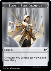 Elspeth, Sun's Champion Emblem // Copy (55) Double-Sided Token [Commander Masters Tokens] | Play N Trade Winnipeg
