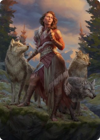 Arlinn, the Pack's Hope 1 Art Card [Innistrad: Midnight Hunt Art Series] | Play N Trade Winnipeg