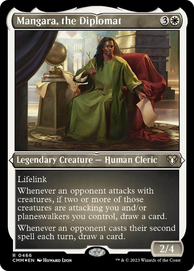 Mangara, the Diplomat (Foil Etched) [Commander Masters] | Play N Trade Winnipeg