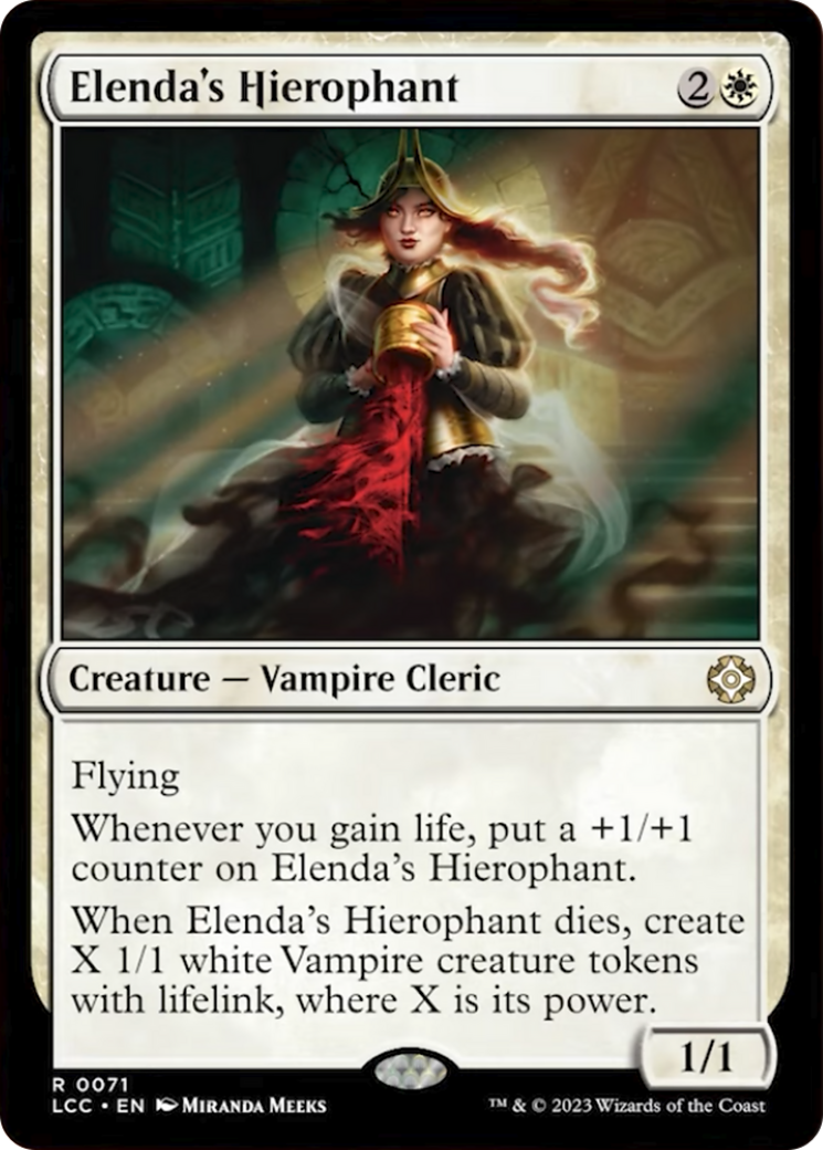 Elenda's Hierophant [The Lost Caverns of Ixalan Commander] | Play N Trade Winnipeg