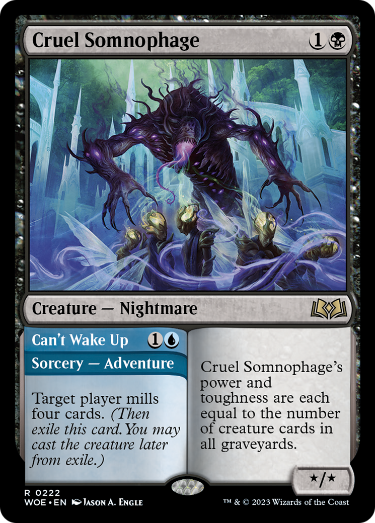 Cruel Somnophage // Can't Wake Up [Wilds of Eldraine] | Play N Trade Winnipeg