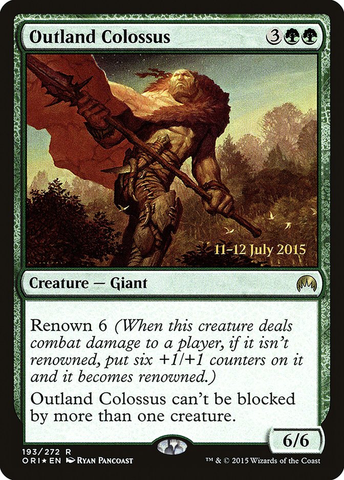 Outland Colossus [Magic Origins Prerelease Promos] | Play N Trade Winnipeg