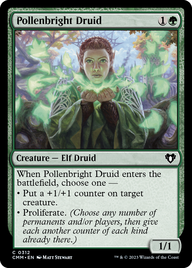 Pollenbright Druid [Commander Masters] | Play N Trade Winnipeg