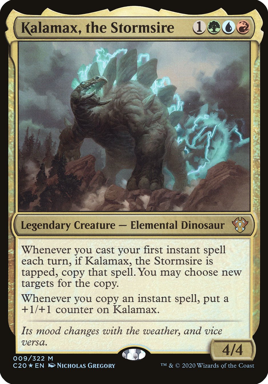 Kalamax, the Stormsire (Oversized) [Commander 2020 Oversized] | Play N Trade Winnipeg