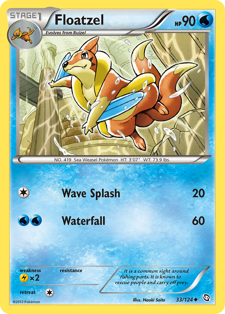 Floatzel (33/124) [Black & White: Dragons Exalted] | Play N Trade Winnipeg