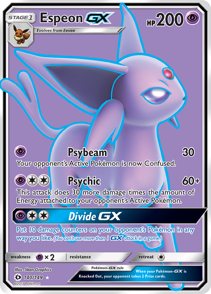 Espeon GX (140/149) [Sun & Moon: Base Set] | Play N Trade Winnipeg